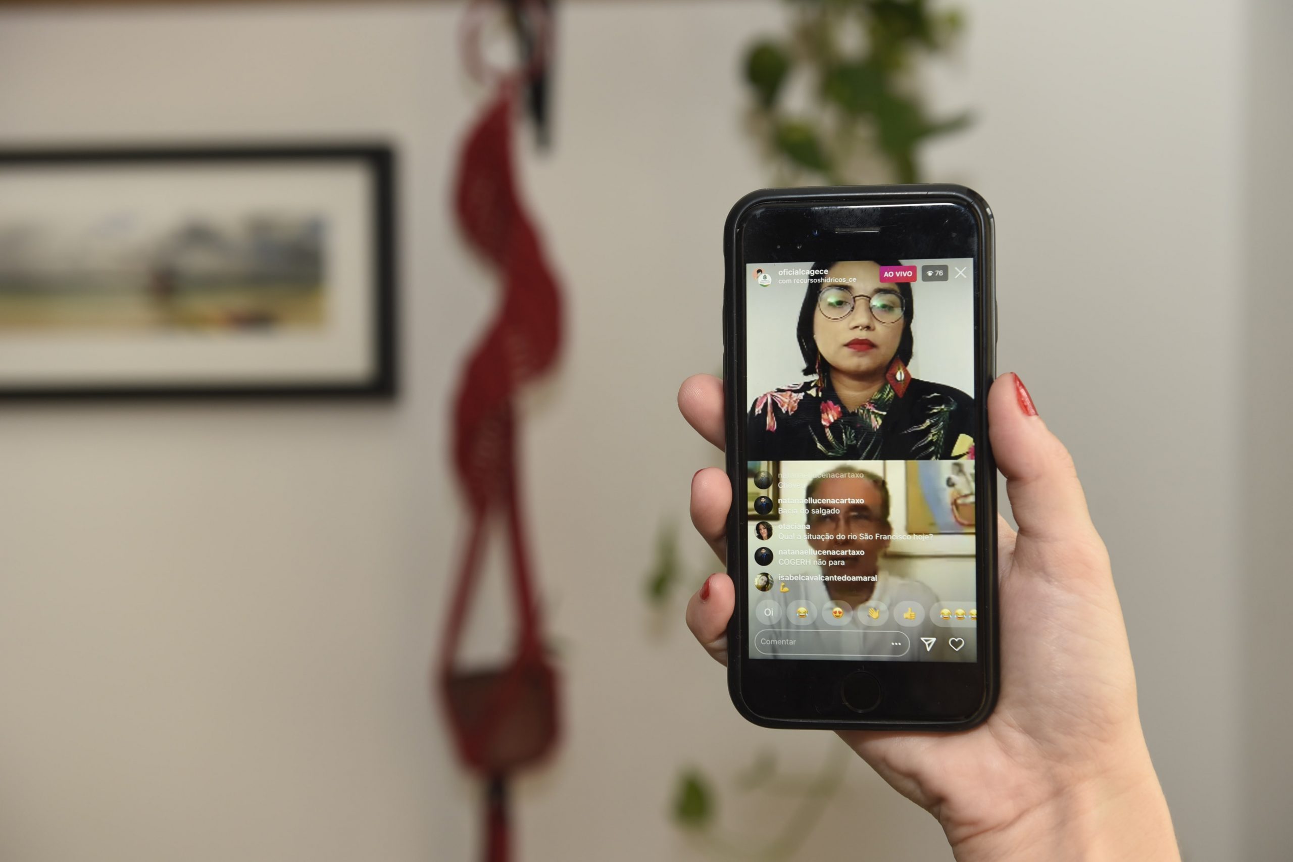 Secretário fala da situação hídrica do Ceará em live no Instagram