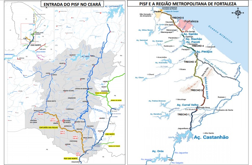 Conheça o caminho das águas do São Francisco no Ceará