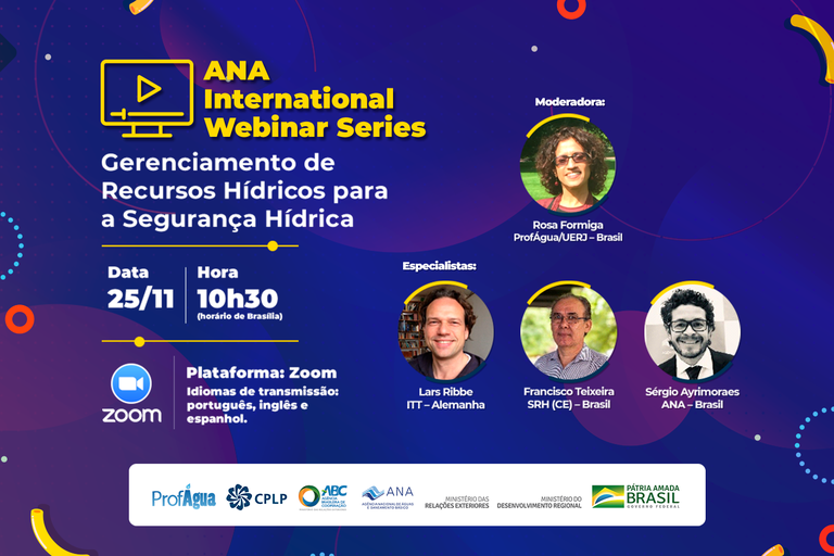 SRH participa de debate sobre segurança hídrica com agentes internacionais