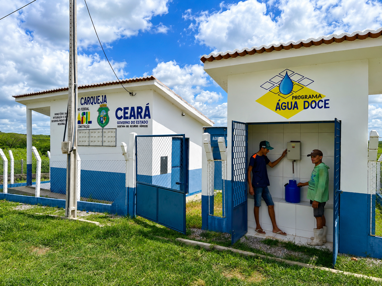 Quixeramobim recebe mais três sistemas de dessalinização do Programa Água Doce